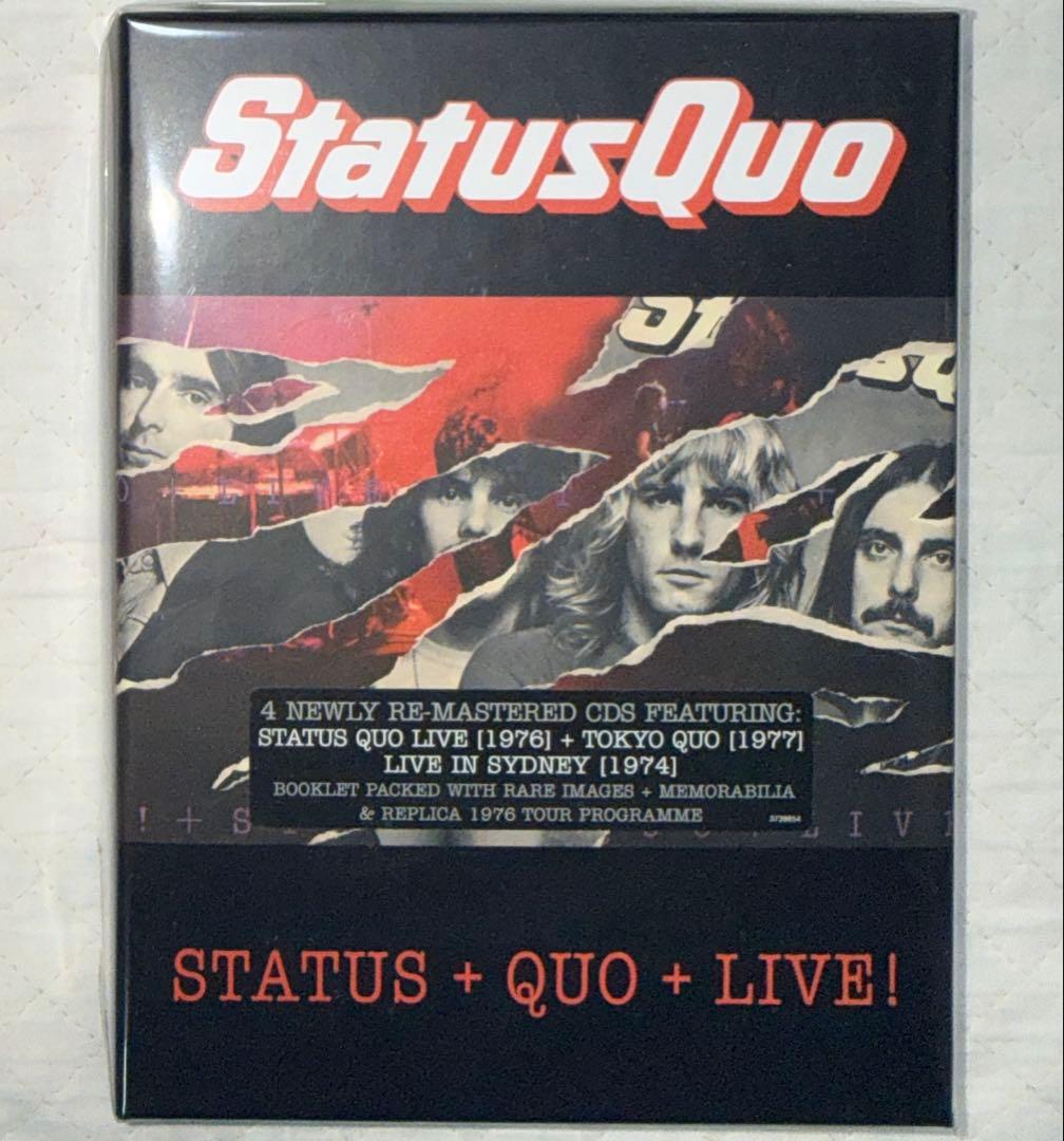 4CD-BOXセット！ステイタス・クオー / STATUS＋QUO＋LIVE！
