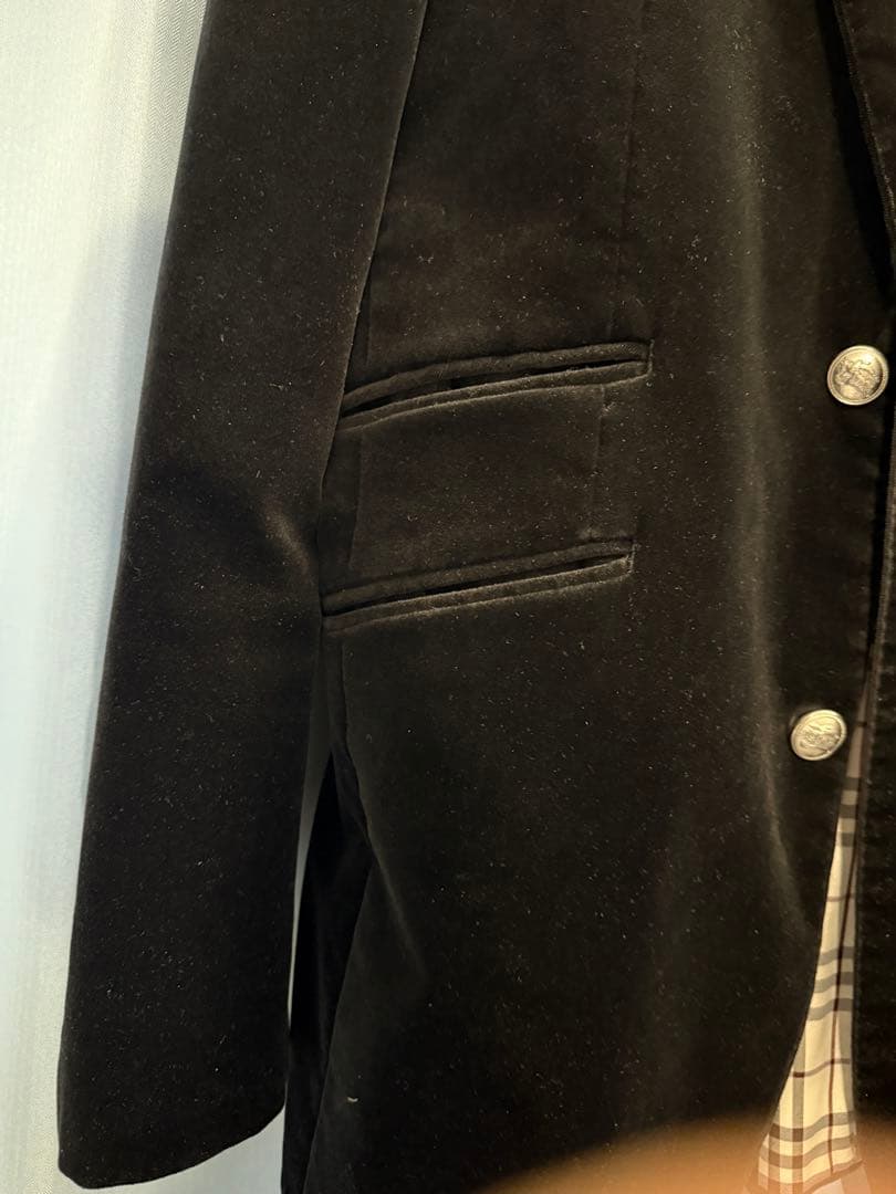 BURBERRY BLACK LABEL ベルベットジャケット LL
