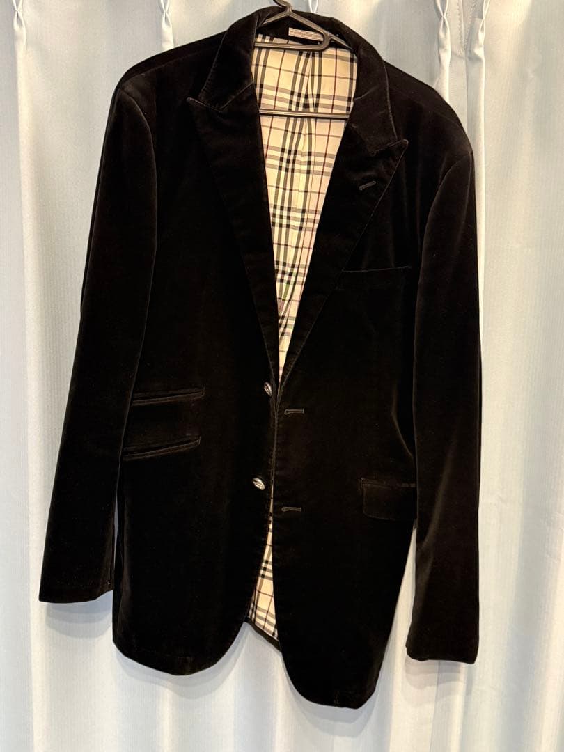 BURBERRY BLACK LABEL ベルベットジャケット LL