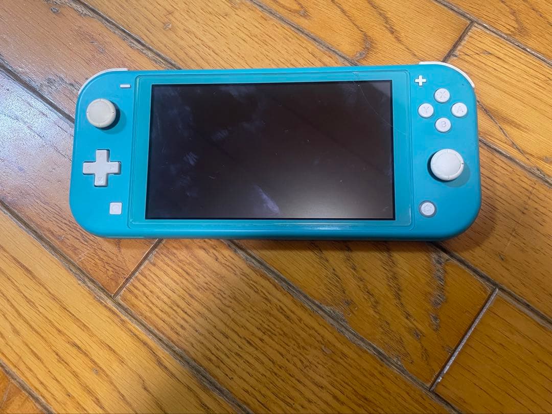 Nintendo Switch Liteターコイズ 保護フィルムひびありジャンク