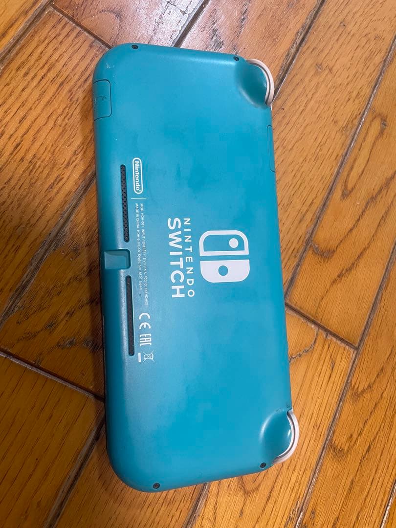 Nintendo Switch Liteターコイズ 保護フィルムひびありジャンク