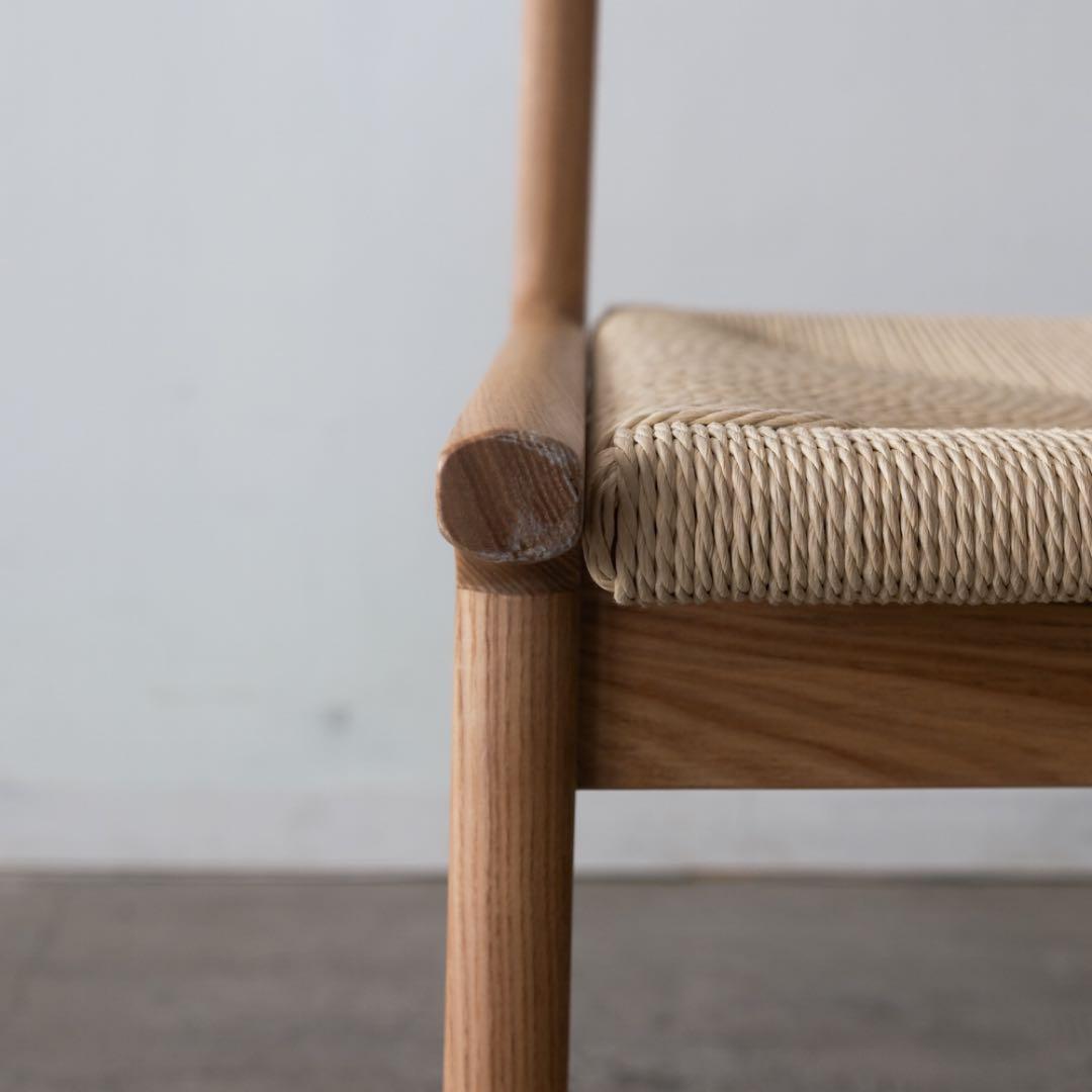 ミント　ダイニングチェア　ペーパーコード　ルンバ対応　アッシュ材