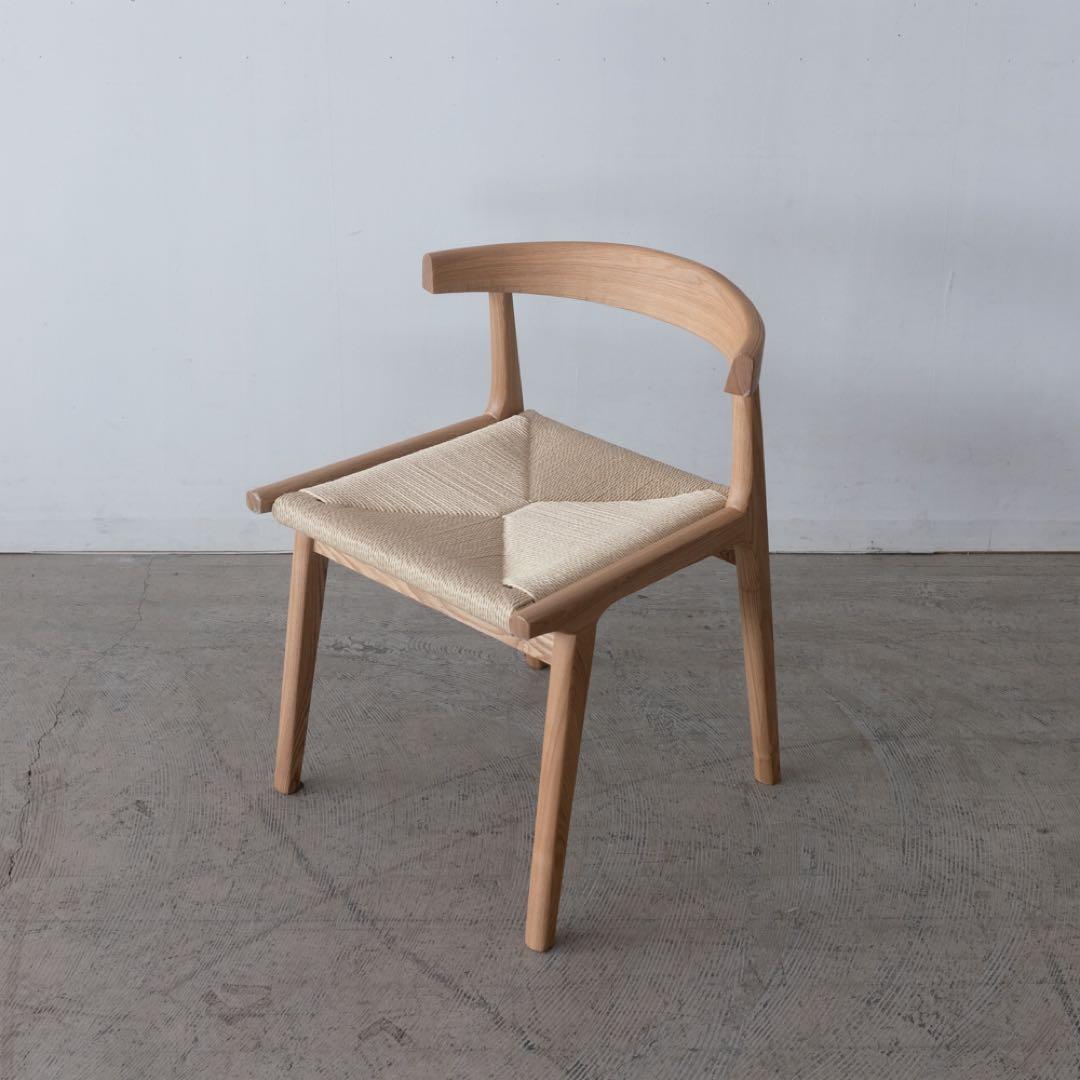 ミント　ダイニングチェア　ペーパーコード　ルンバ対応　アッシュ材