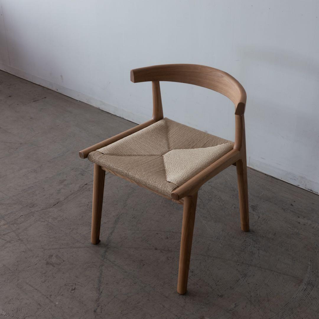 ミント　ダイニングチェア　ペーパーコード　ルンバ対応　アッシュ材