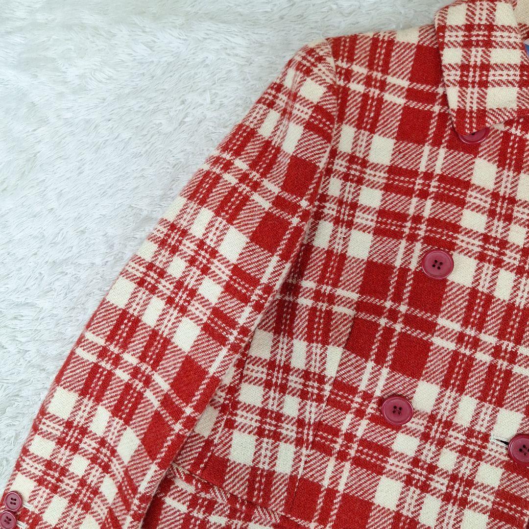 ポールスミス　ハリスツイード　ロングコート　ダブル　チェック柄　40 L