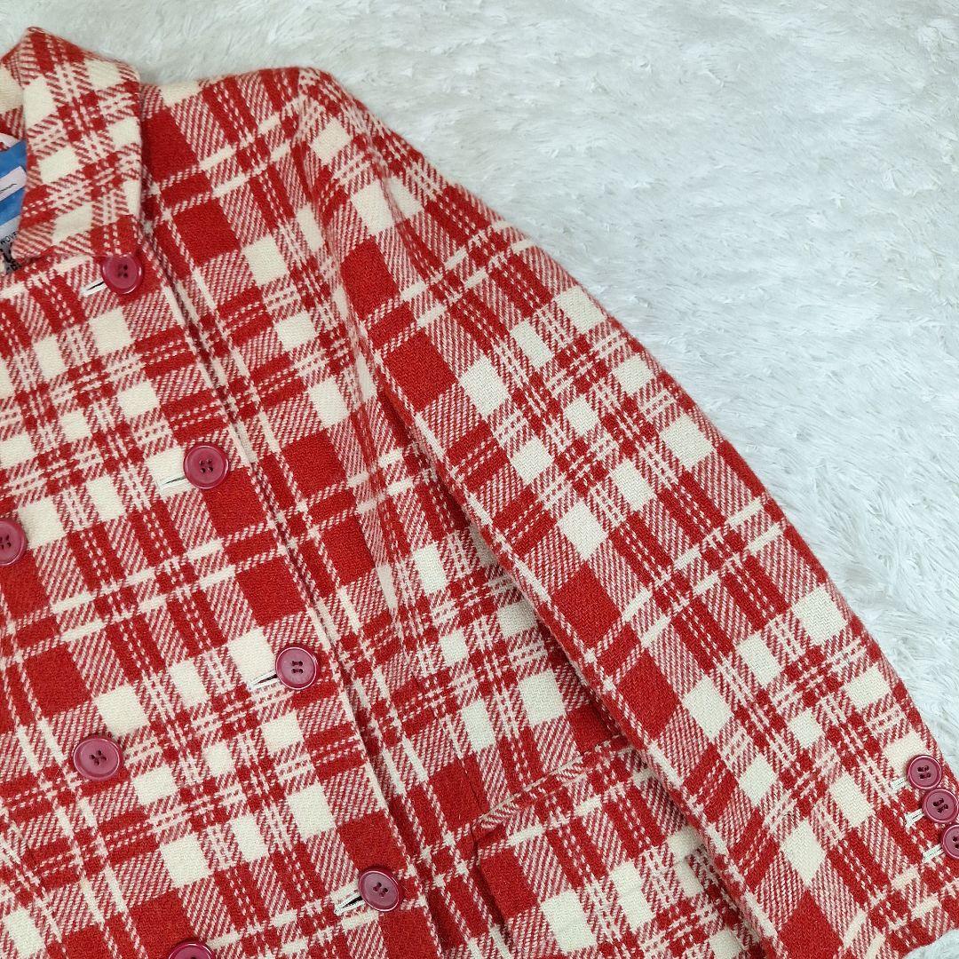 ポールスミス　ハリスツイード　ロングコート　ダブル　チェック柄　40 L