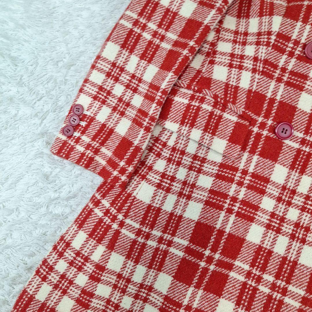 ポールスミス　ハリスツイード　ロングコート　ダブル　チェック柄　40 L