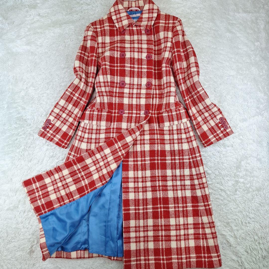 ポールスミス　ハリスツイード　ロングコート　ダブル　チェック柄　40 L