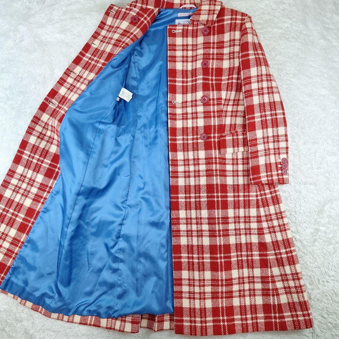 ポールスミス　ハリスツイード　ロングコート　ダブル　チェック柄　40 L