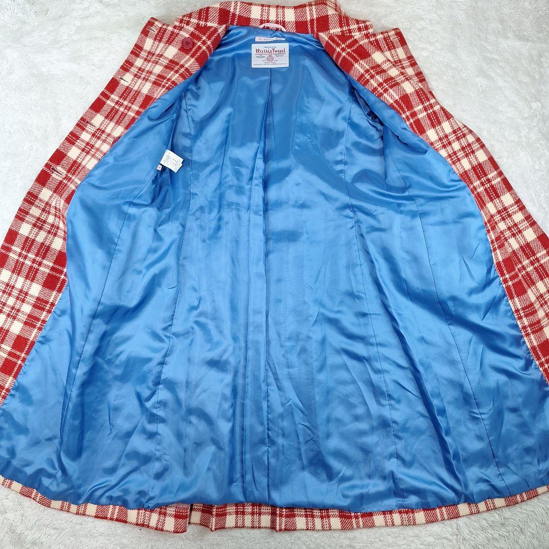 ポールスミス　ハリスツイード　ロングコート　ダブル　チェック柄　40 L