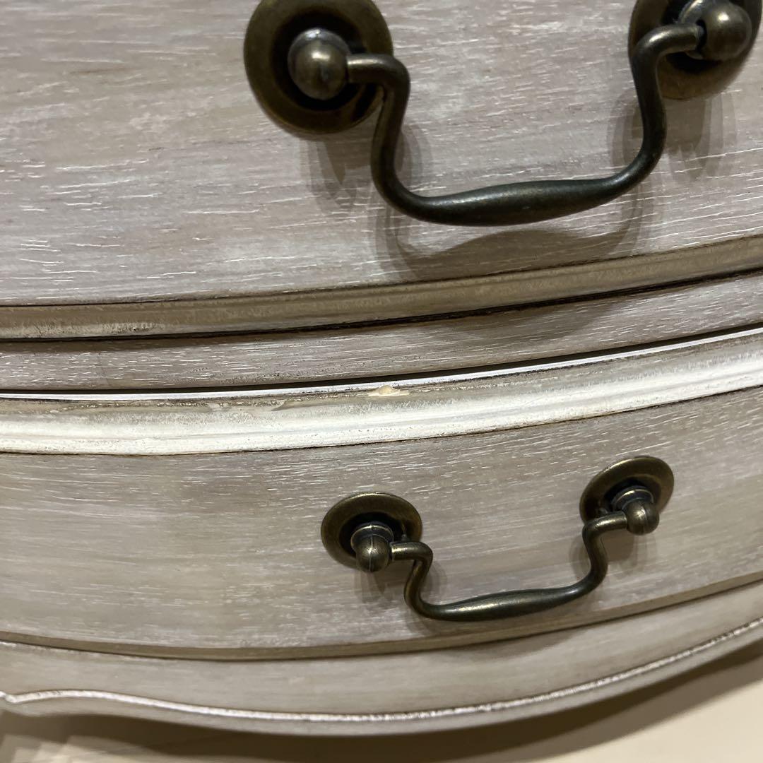 【送料込み】シャビーシック★アンティーク風★サイドテーブル★チェスト★白