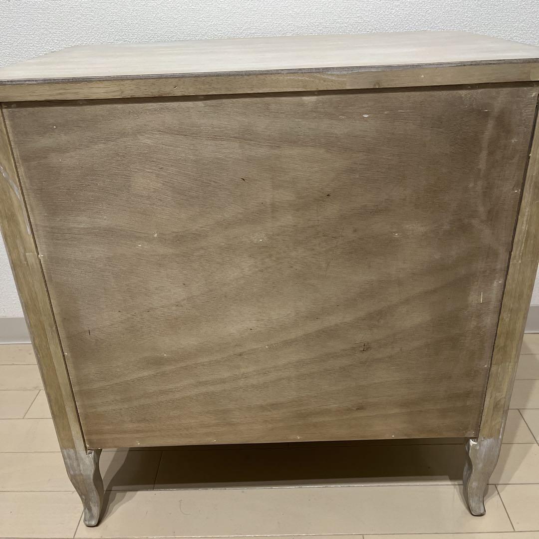 【送料込み】シャビーシック★アンティーク風★サイドテーブル★チェスト★白