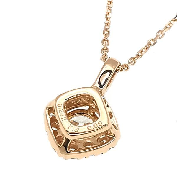 K18PG ダイヤ ネックレス 0.212ct H VVS2 3EXHC