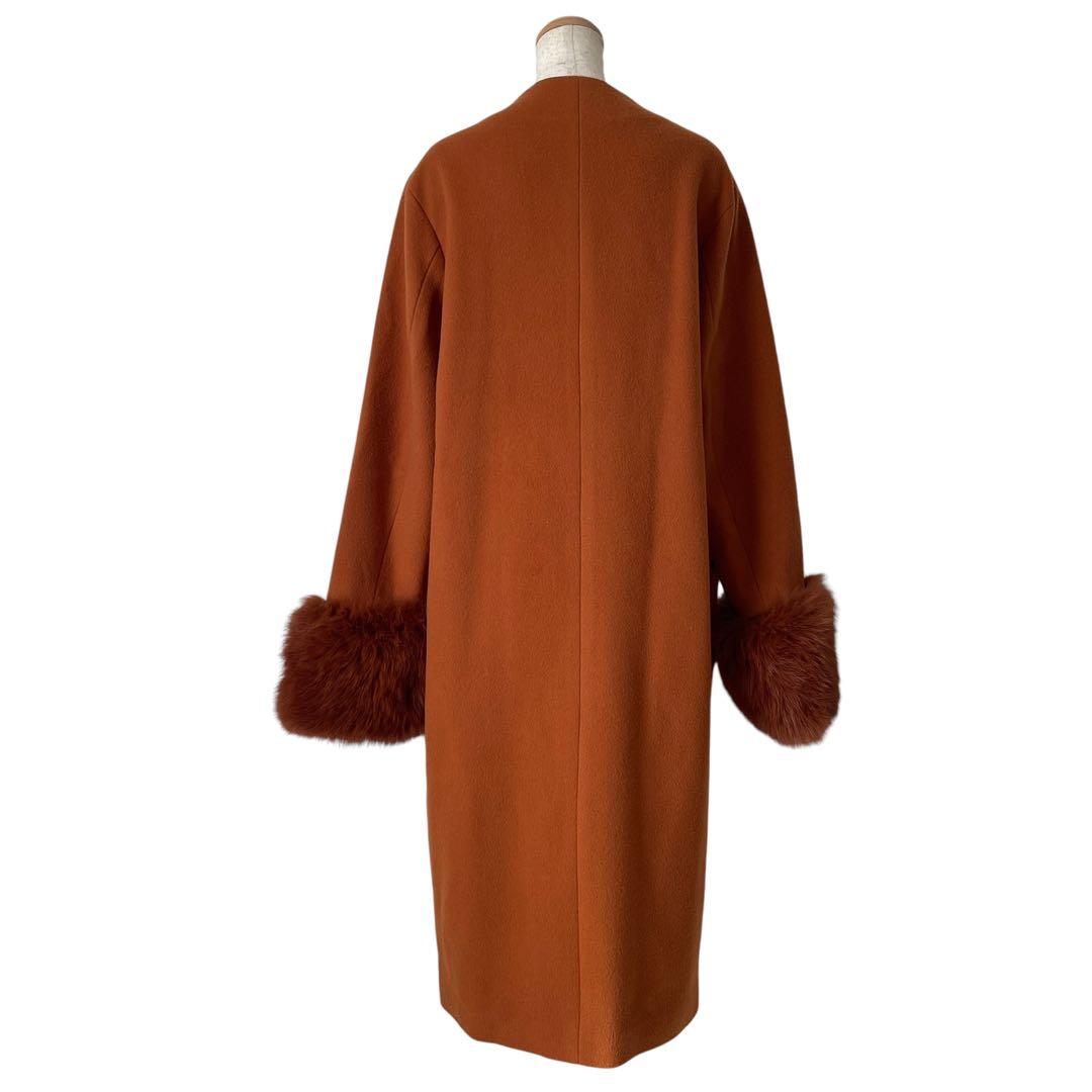 美品　グレースコンチネンタル　ダイアグラム　フォックスカフス　ビーバーコート