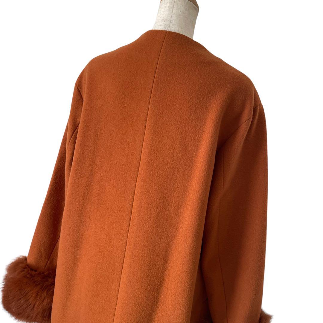 美品　グレースコンチネンタル　ダイアグラム　フォックスカフス　ビーバーコート