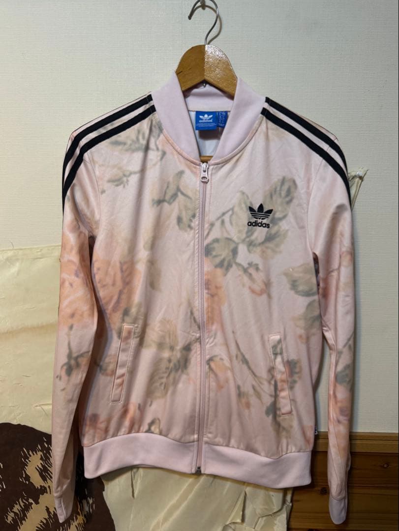 15年製 adidas アディダス ジャージ トップ サイズS バックプリント