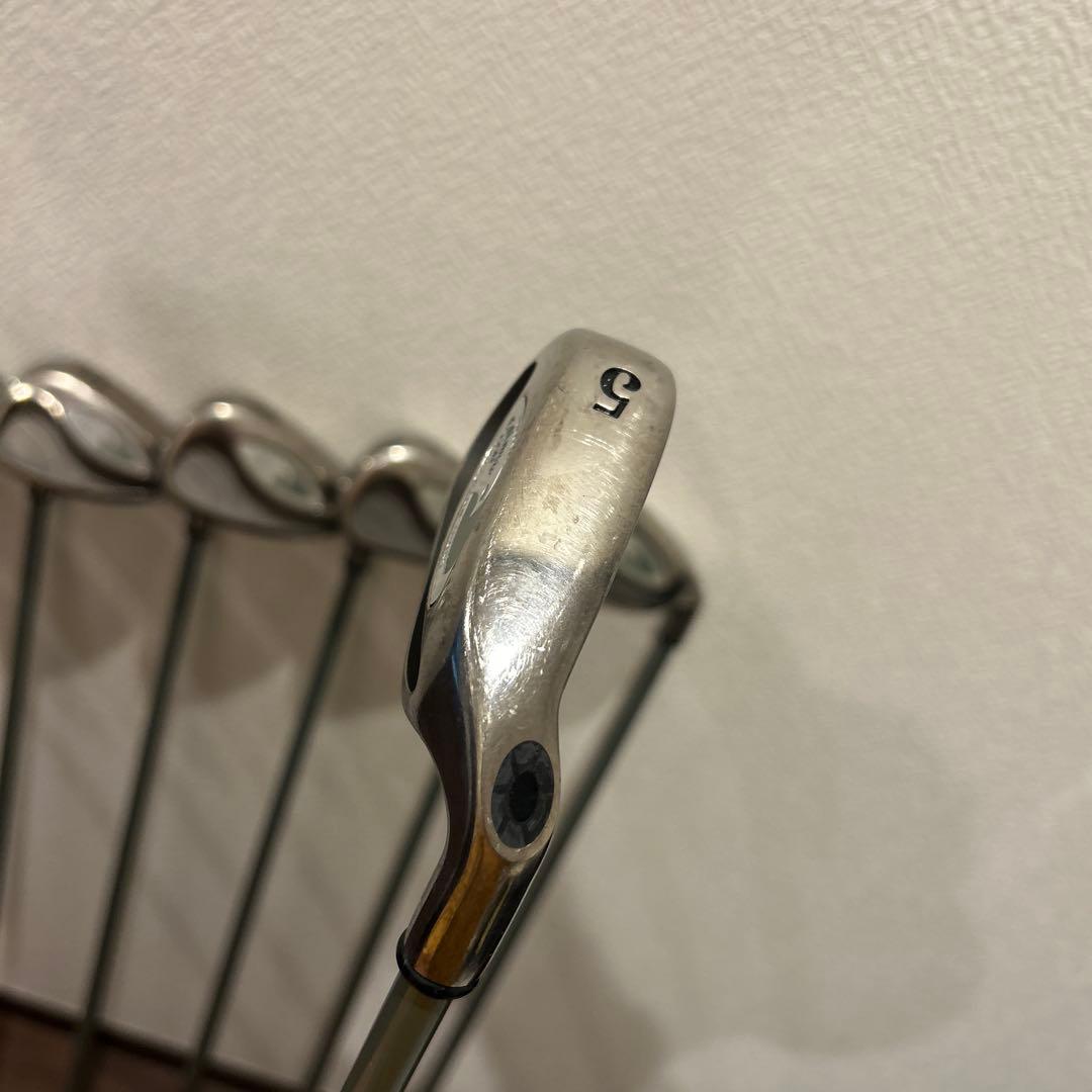 名器ホークアイ　レディースL 8本　右利き　アイアンセット　キャロウェイ