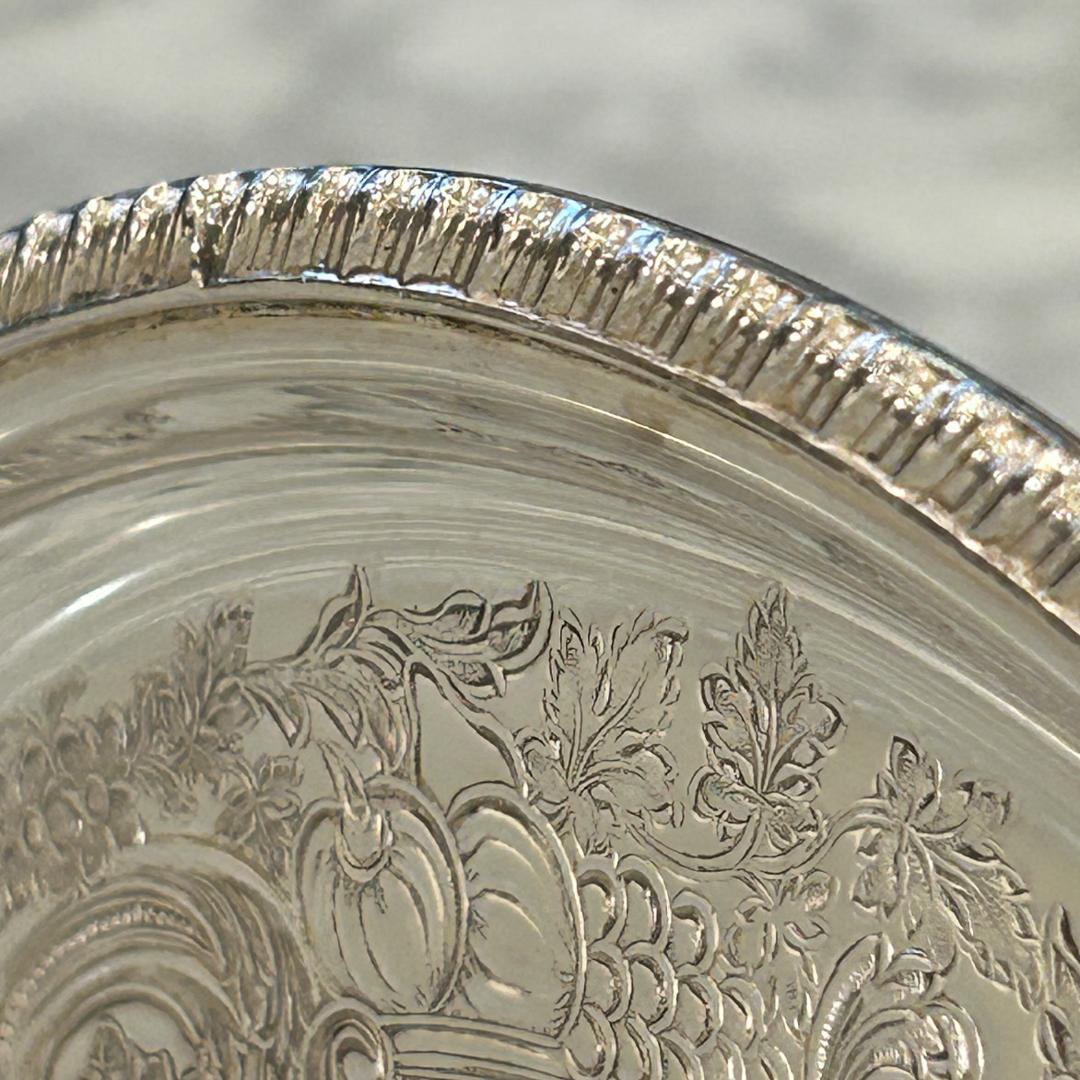 年末特別セール♥Barker Ellis　銀メッキ製　オーバルトレイ