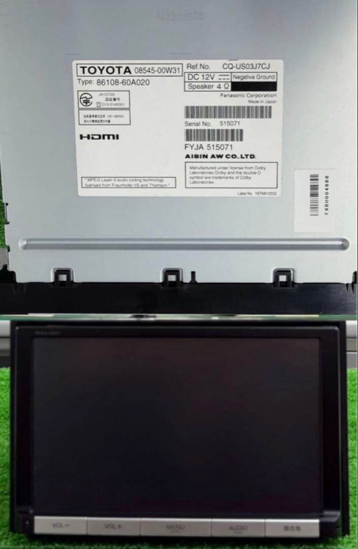 良品 トヨタ純正 2014年 メモリーナビ NSZA-X64T フルセグ 地デジ