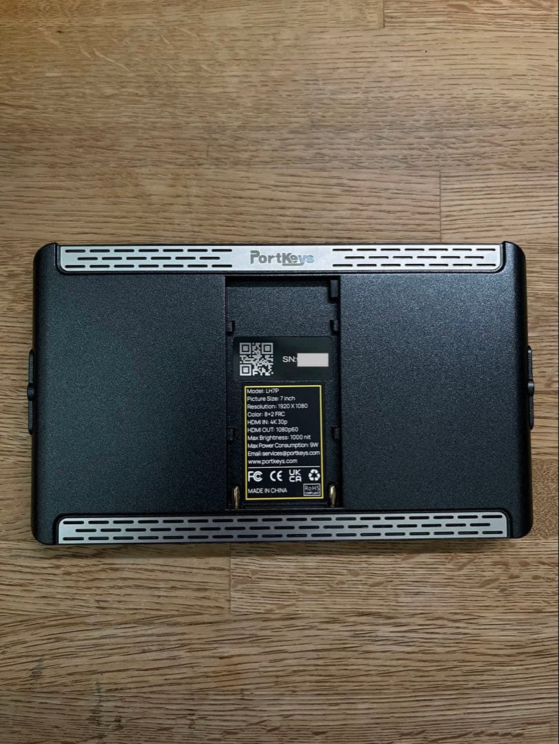 Portkeys LH7P FX3 Blackmagic SHINOBIモニター