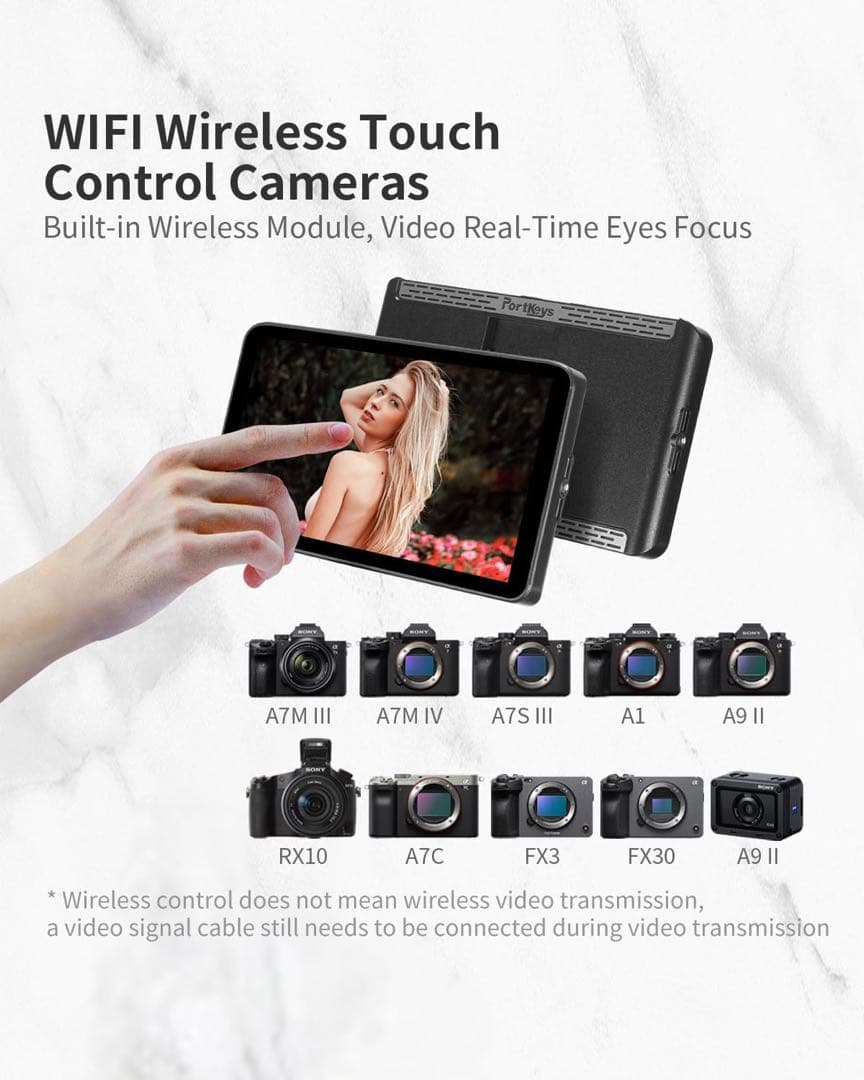 Portkeys LH7P FX3 Blackmagic SHINOBIモニター