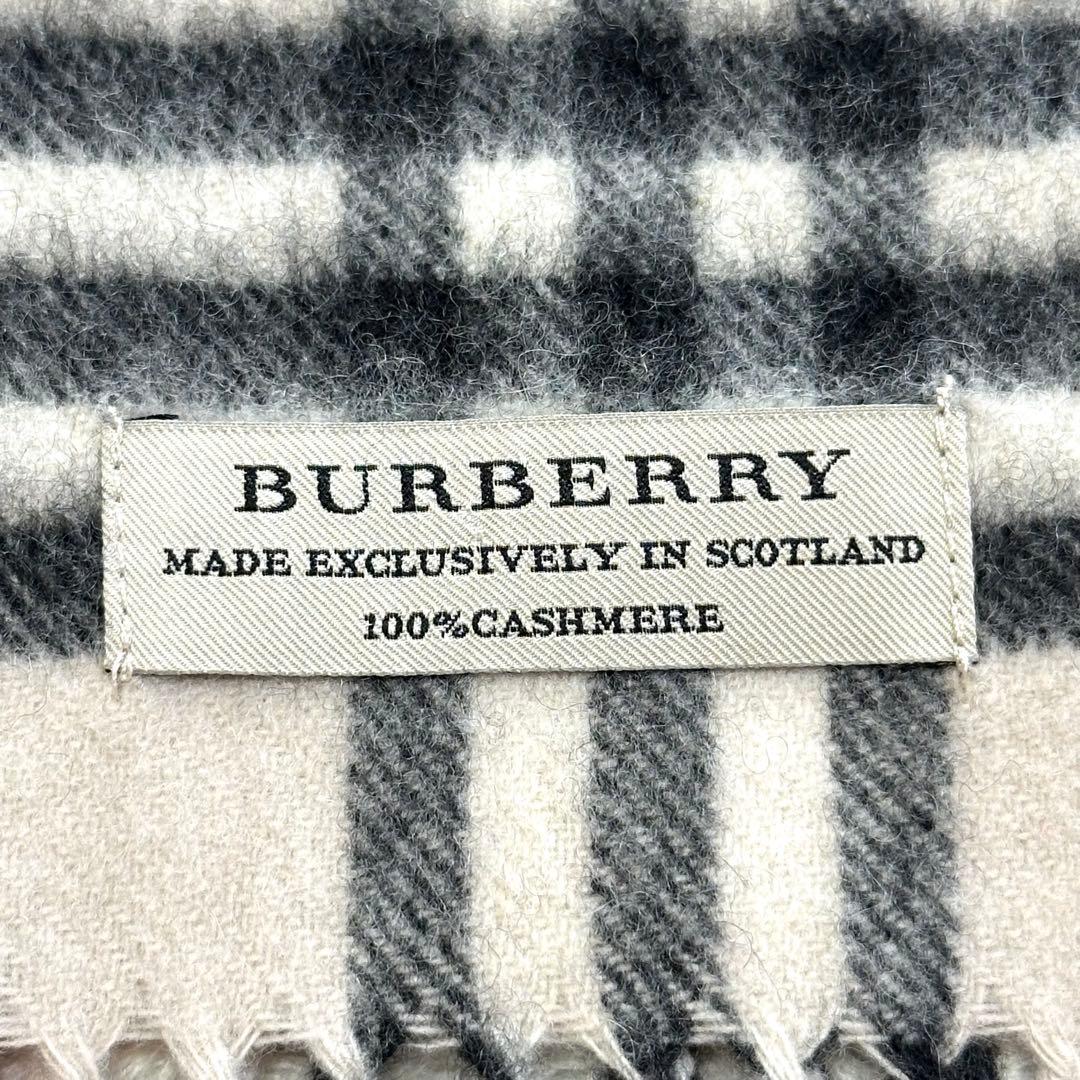 【美品】BURBERRY マフラー カシミヤ100% ノバチェック ベージュ系