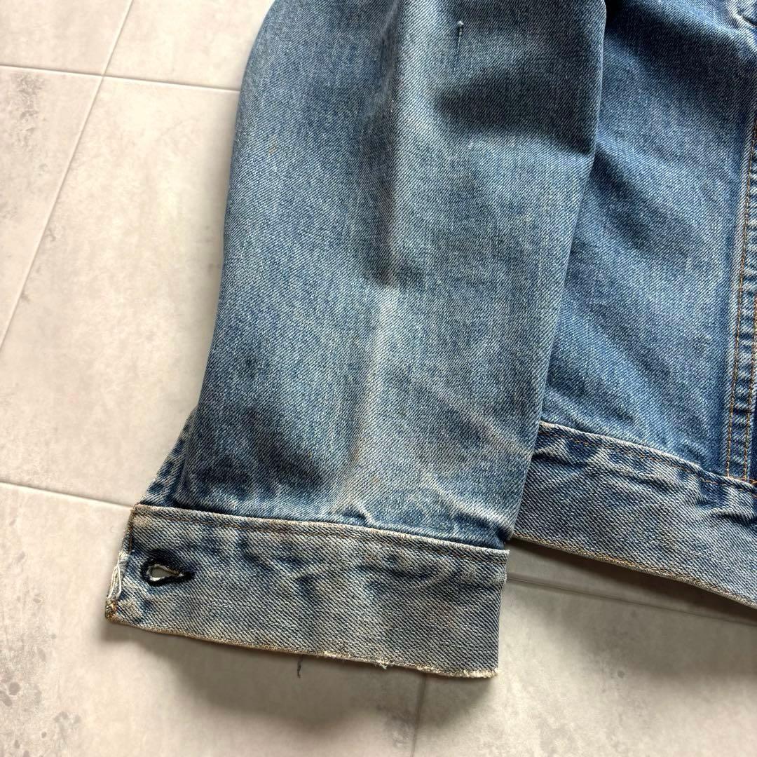 【66前期】リーバイス 70505 デニムジャケット 布ケアタグ 縦落ち