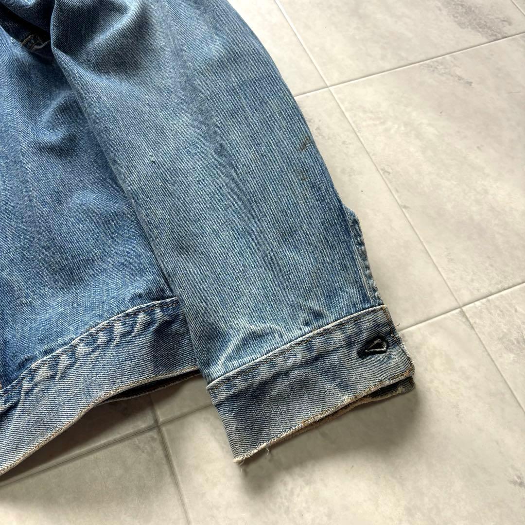 【66前期】リーバイス 70505 デニムジャケット 布ケアタグ 縦落ち