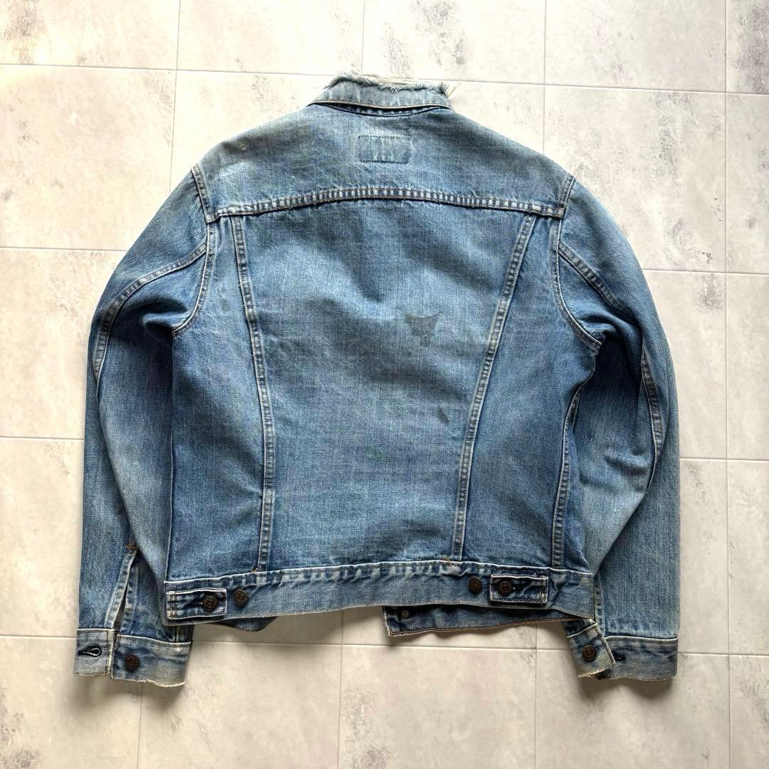 【66前期】リーバイス 70505 デニムジャケット 布ケアタグ 縦落ち