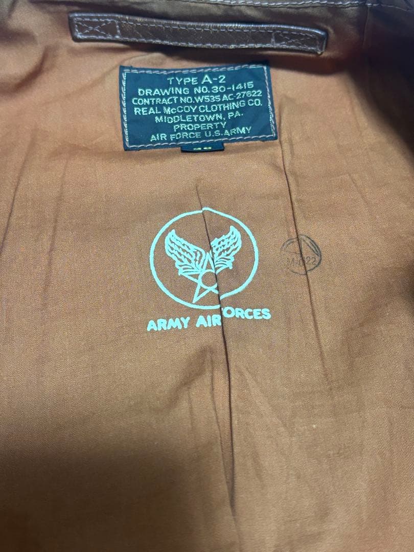 旧リアルマッコイズ レザーフライトジャケット36