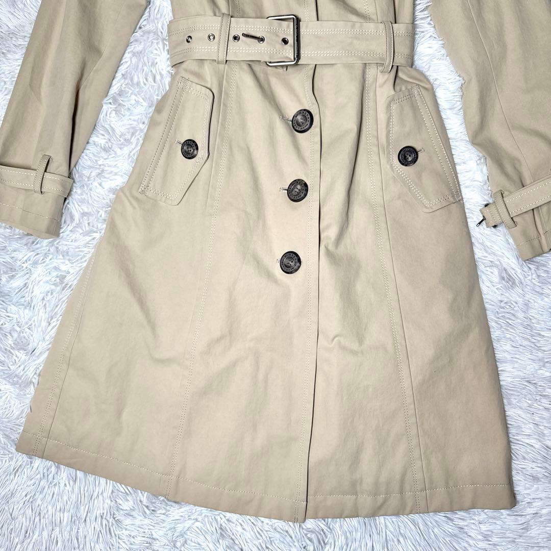 美品✨バーバリーブルーレーベル トレンチコート ノバチェック ベージュ 40