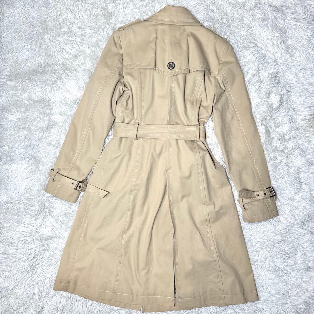 美品✨バーバリーブルーレーベル トレンチコート ノバチェック ベージュ 40