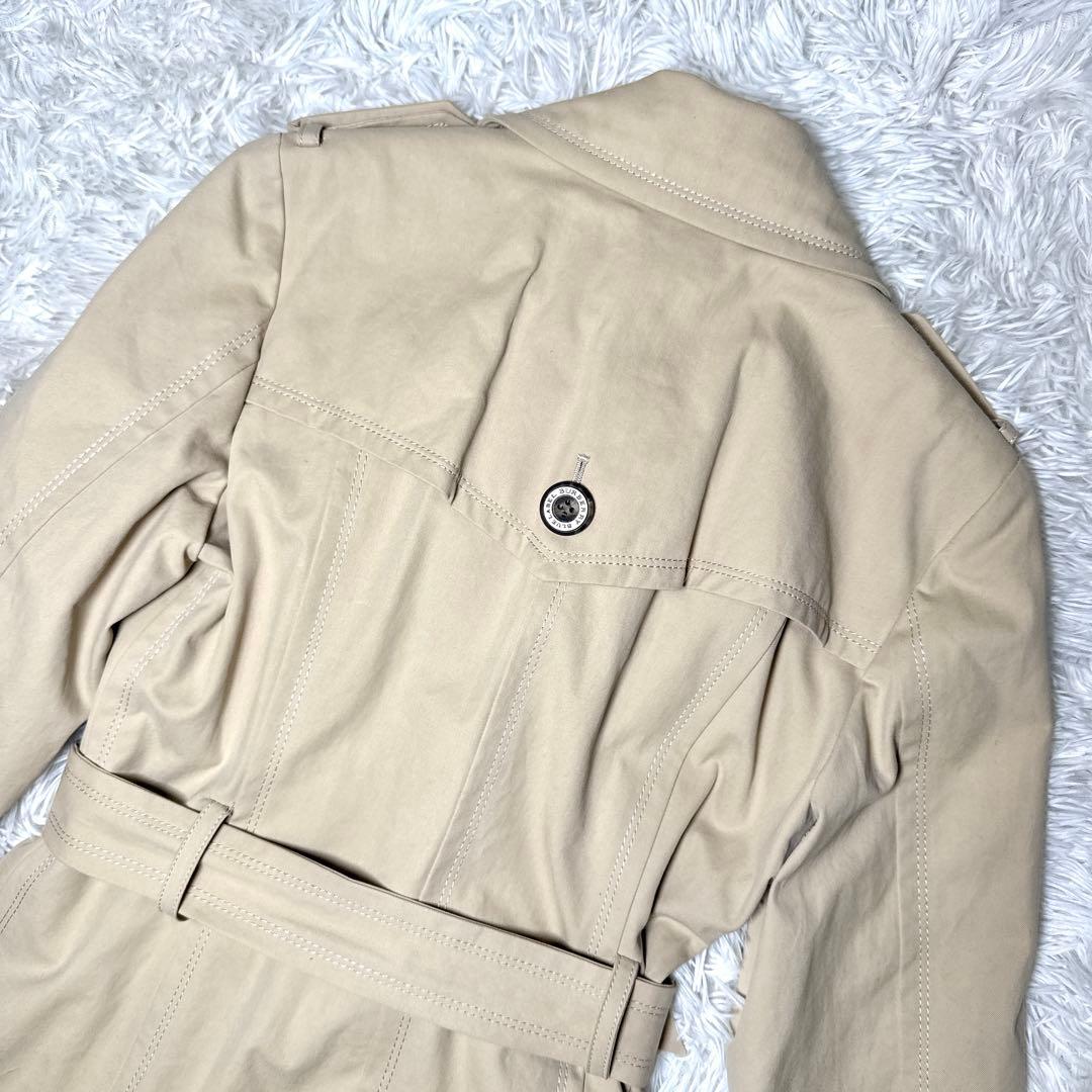 美品✨バーバリーブルーレーベル トレンチコート ノバチェック ベージュ 40