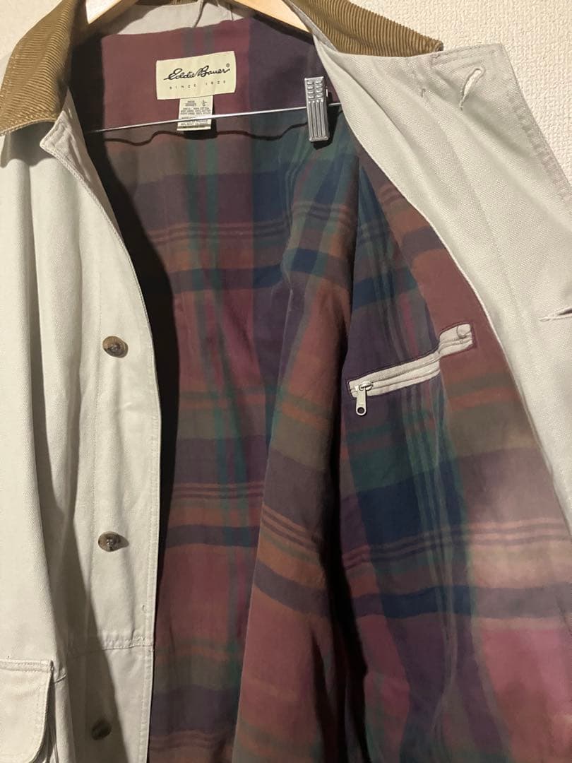 ❤️Eddie Bauer 90s hunting jacket ivory