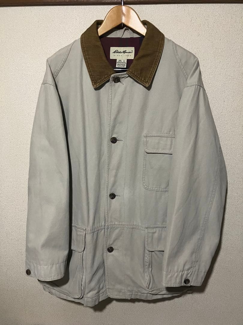 ❤️Eddie Bauer 90s hunting jacket ivory
