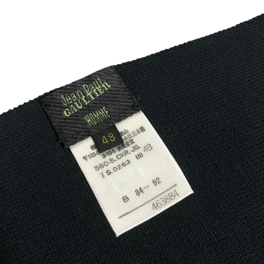 Jean Paul GAULTIER HOMME ストール コットン 黒