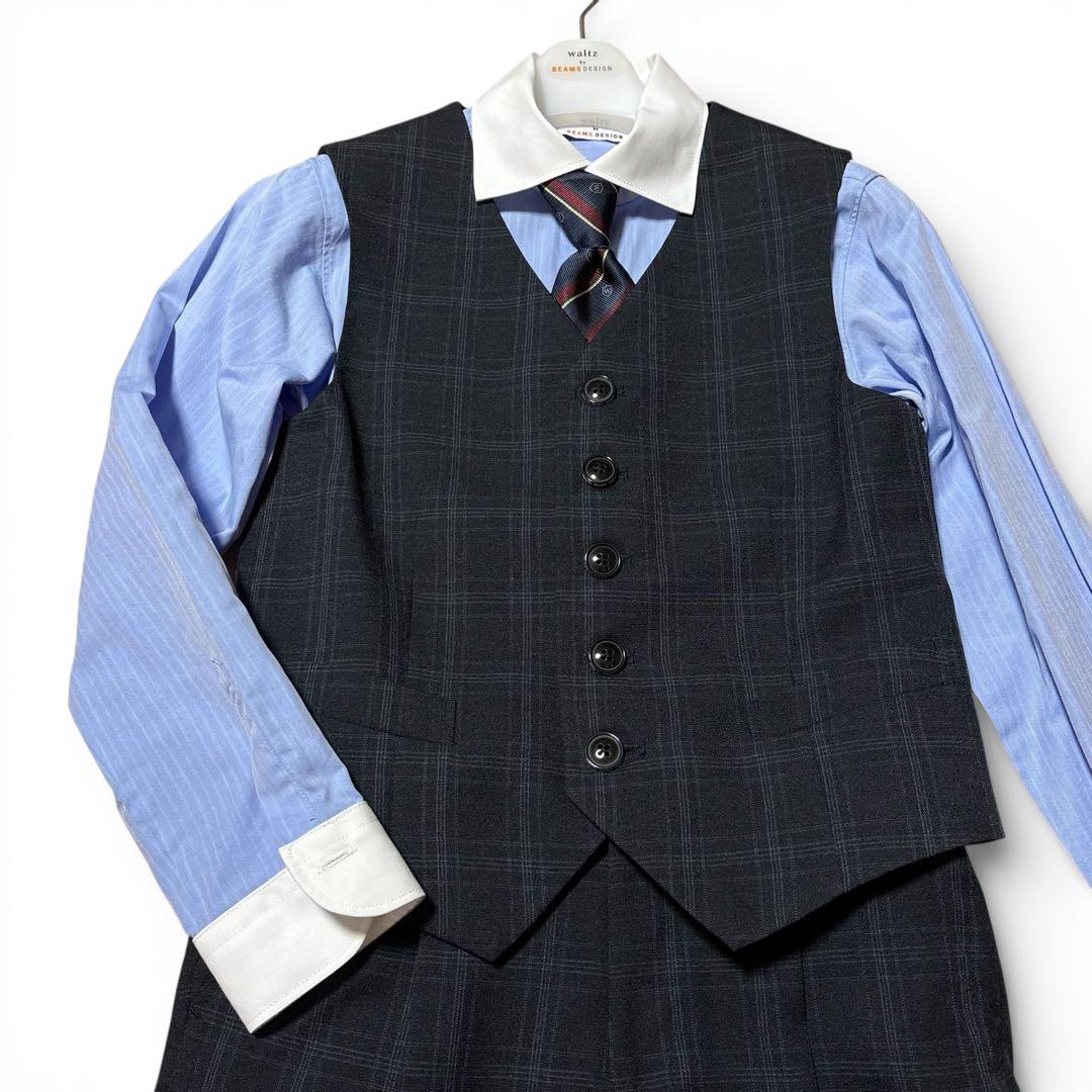 【6点セット】ビームスデザイン 男の子 セレモニースーツセット ベスト付き