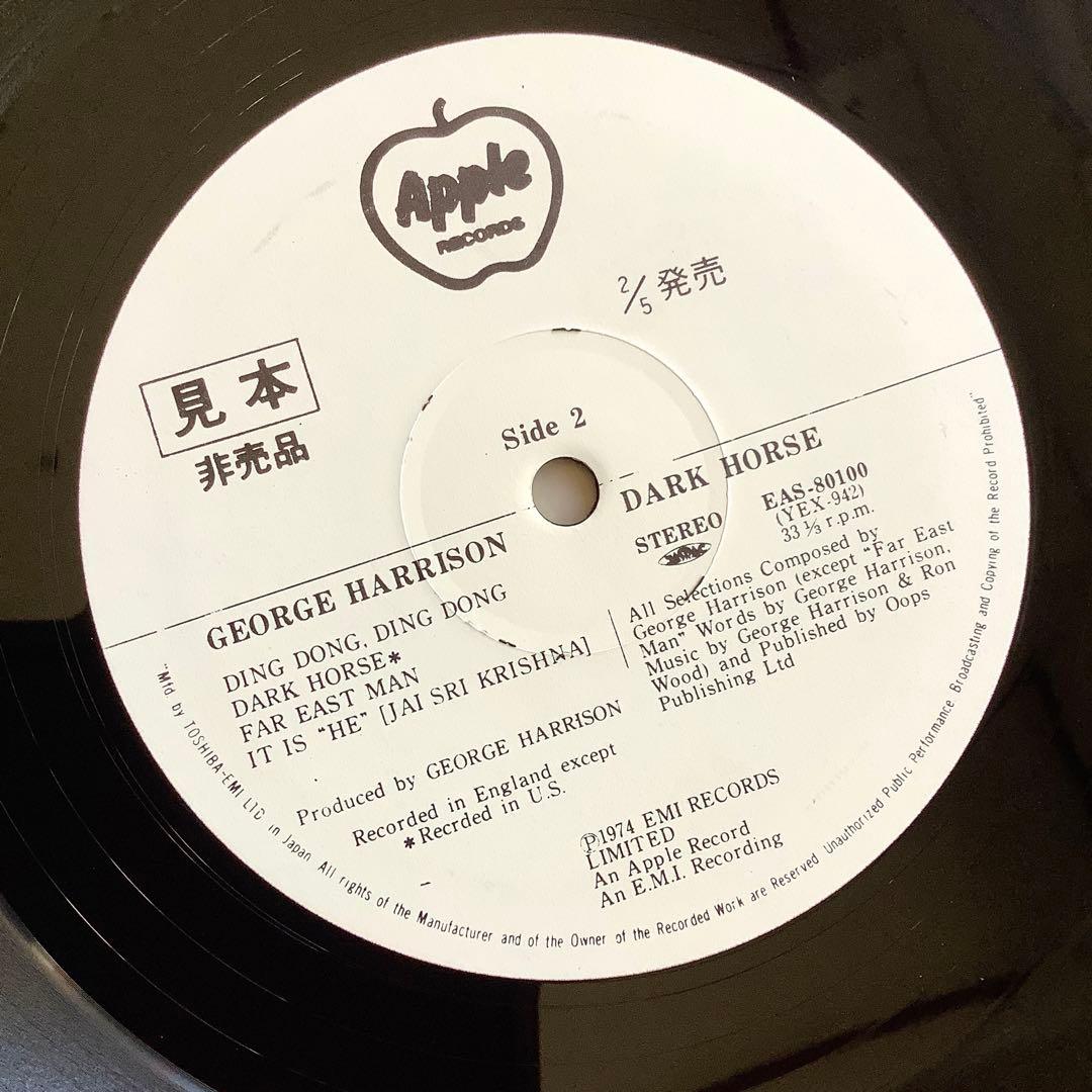 激レア!非売品!レコード新品!全体新品同様!1974年 ジョージ・ハリスン