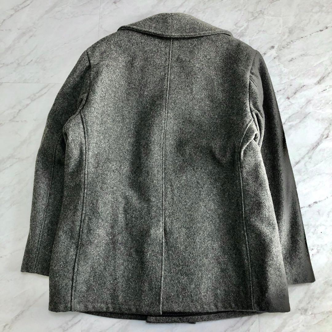 【極美品 42】Schott ピーコート 740N キルティング グレー USA