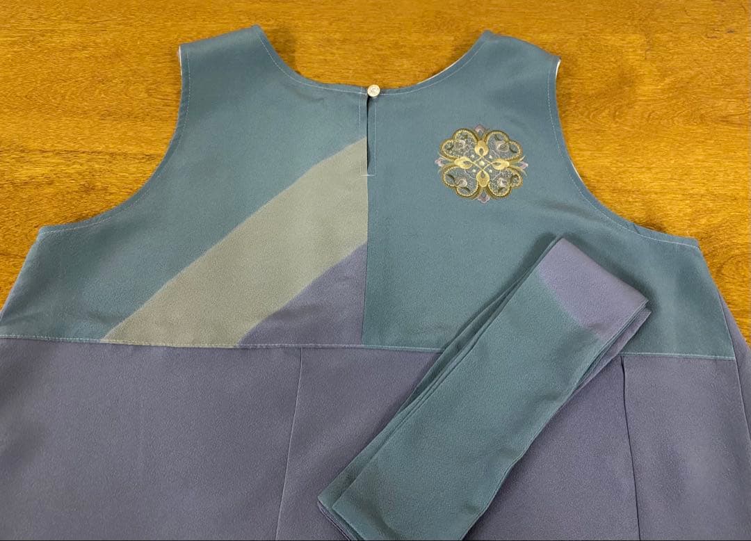 3243 着物　リメイク　ドレス　ワンピース