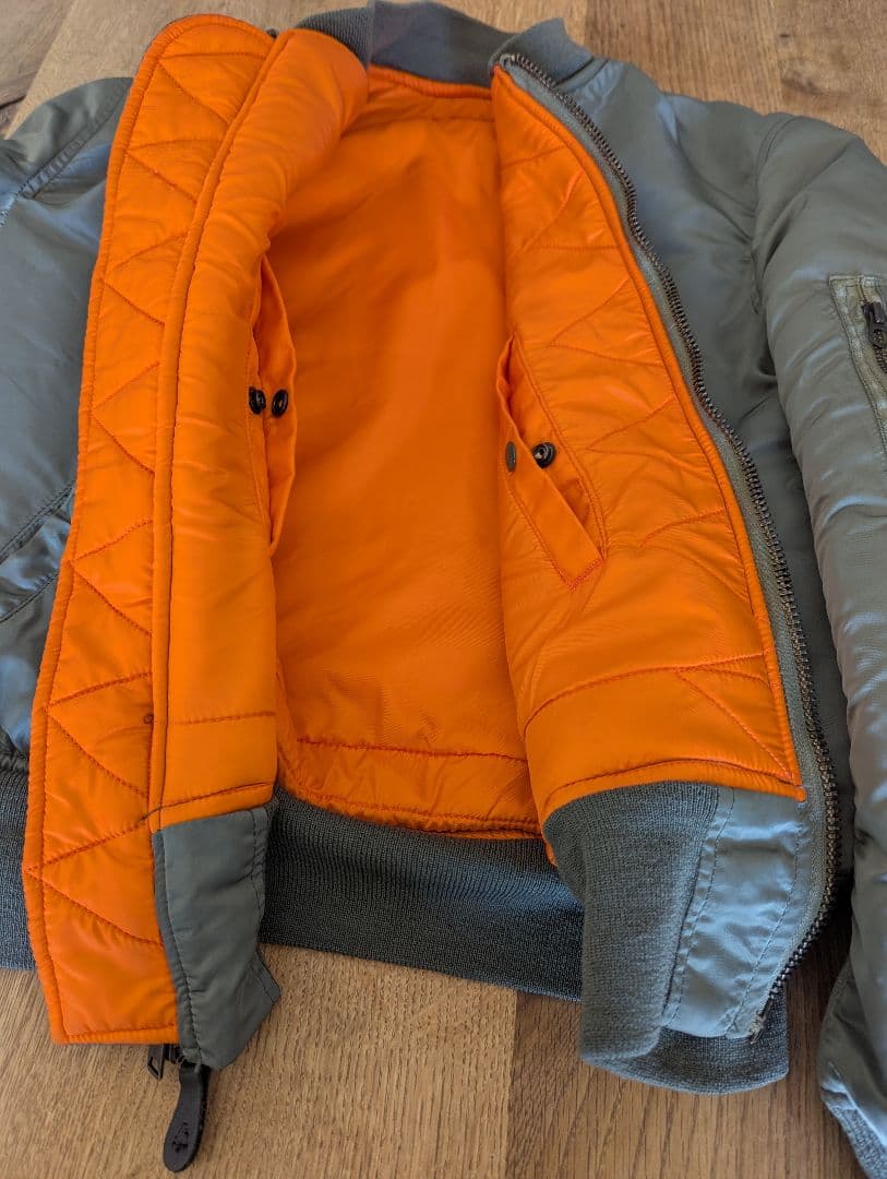 ALPHA MA-1 USA 68年復刻モデル SCOVILLジッパー Mサイズ