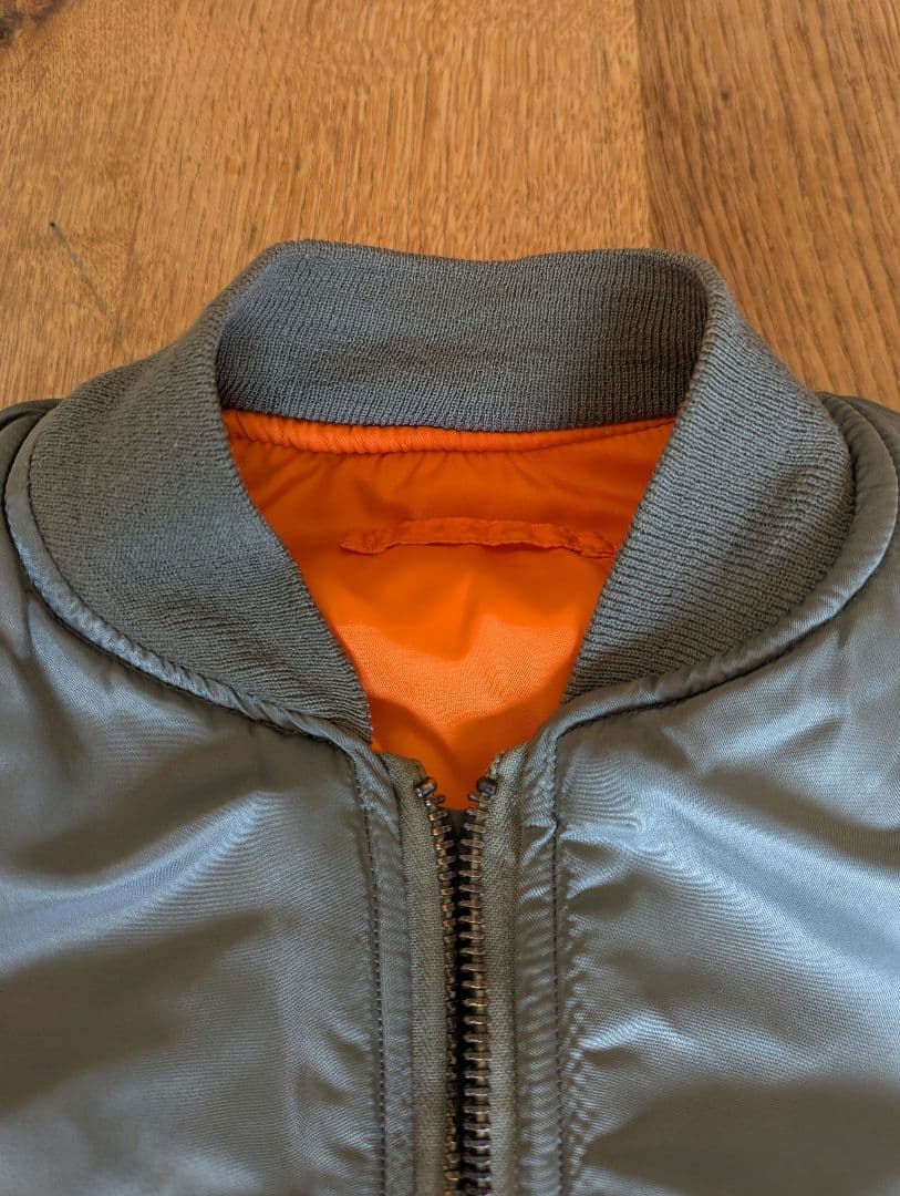 ALPHA MA-1 USA 68年復刻モデル SCOVILLジッパー Mサイズ