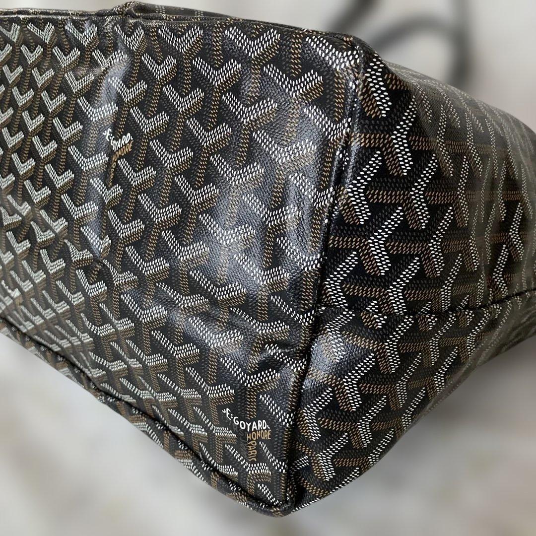 GOYARD トートバッグ ブラック　ポーチ付き 大容量