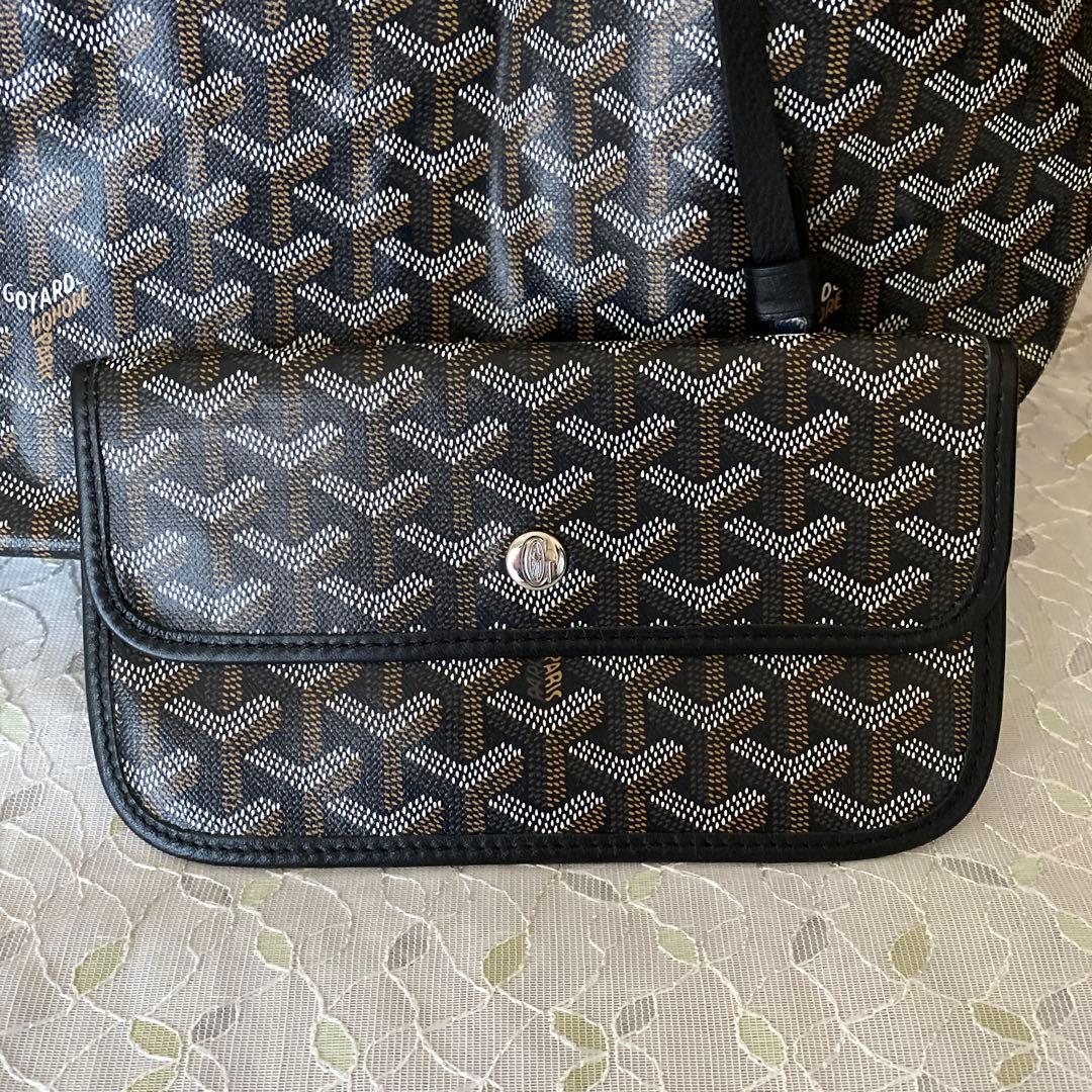 GOYARD トートバッグ ブラック　ポーチ付き 大容量
