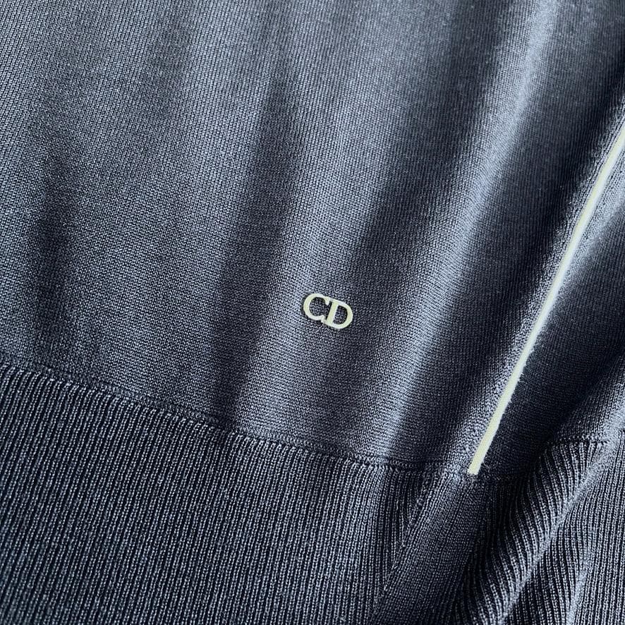 極美品★Christian Dior★ロゴ★ウールシルク★チュニックワンピース