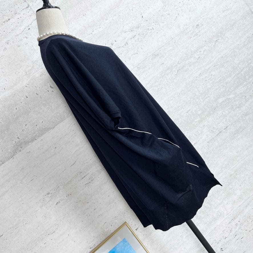 極美品★Christian Dior★ロゴ★ウールシルク★チュニックワンピース