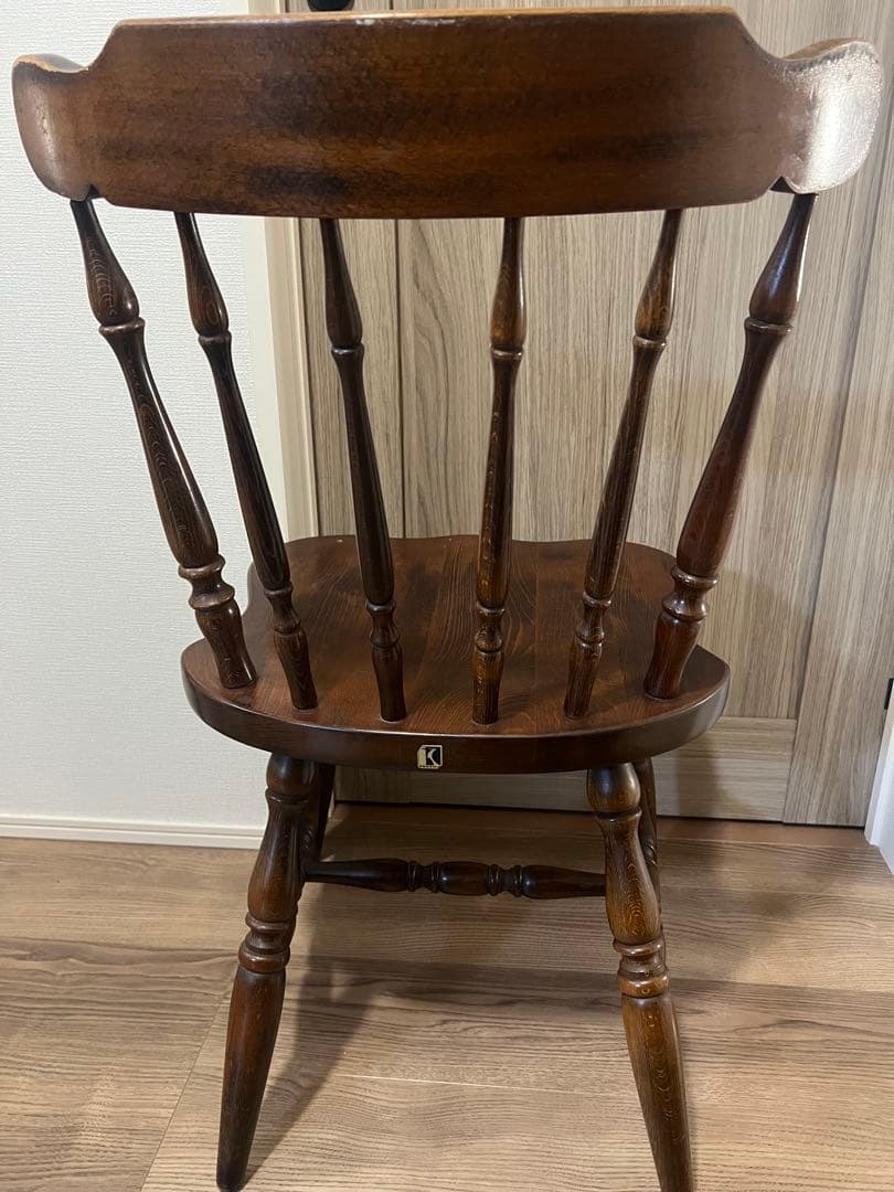 飛騨産業　ダイニングチェア ダークブラウン　アンティーク