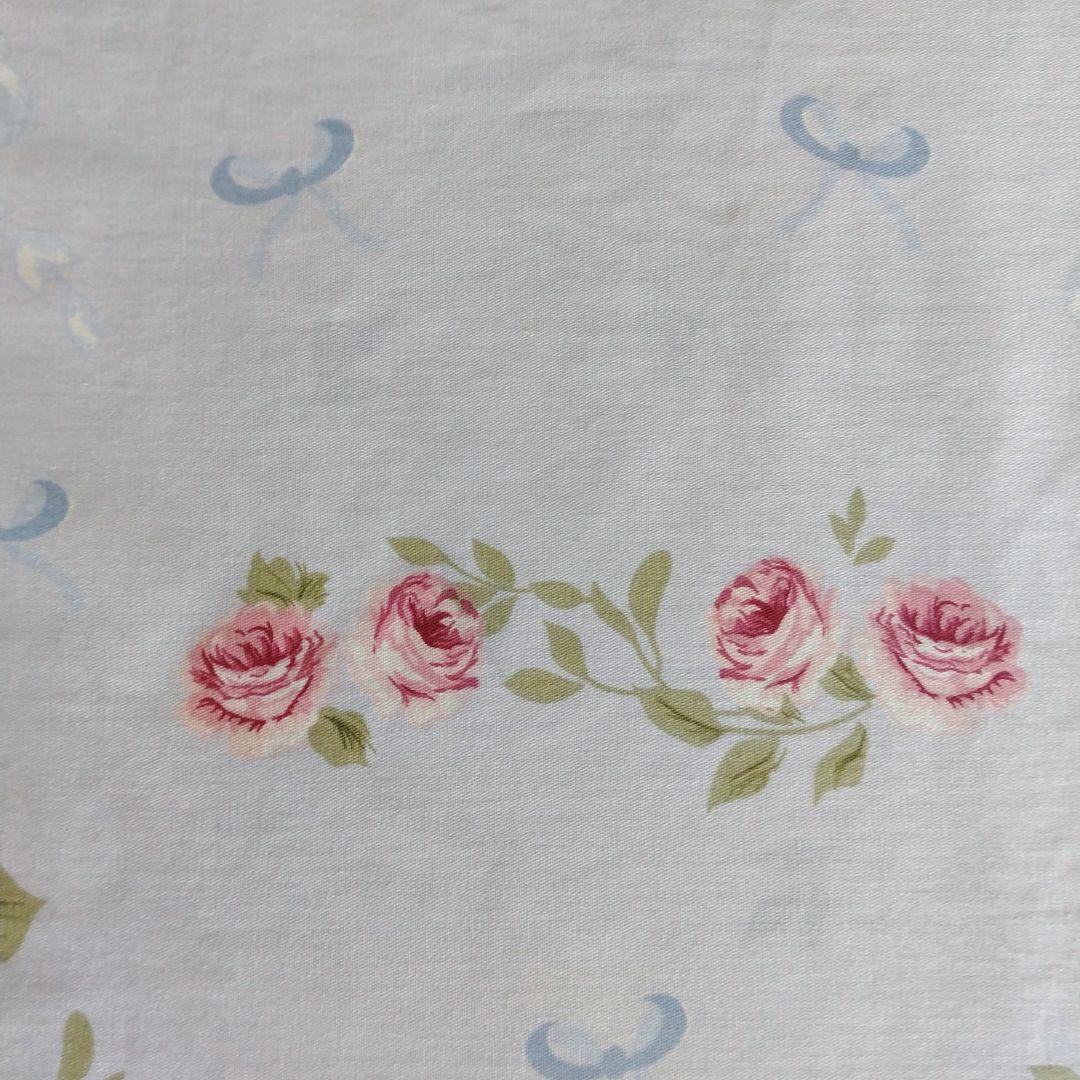 新品★薔薇リースとリボン綿100%シングル掛け布団カバー枕カバー２枚シーツの4点