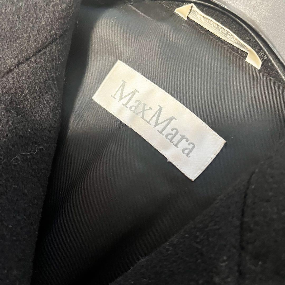 白タグ MAXMARA ベルテッドコート 女優襟 マニュエラ ダブルブレスト