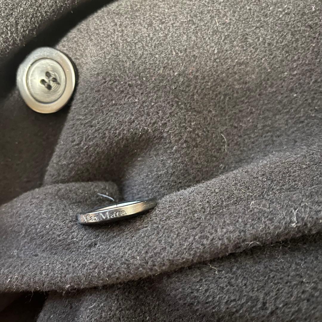 白タグ MAXMARA ベルテッドコート 女優襟 マニュエラ ダブルブレスト